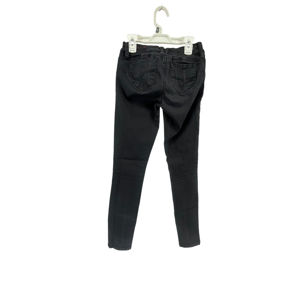 YMI Wanna Betta Butt Black Wash Denim Skinny Jeans Junior's Size 1 - Picture 6 of 8